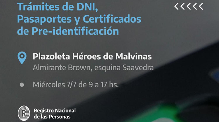 ​Operativo RENAPER en 9 de Julio