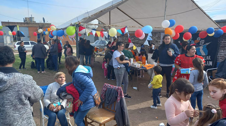 Festejo en Barrio H&eacute;roes de Malvinas