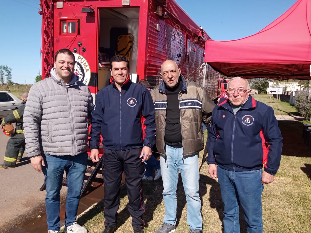 El intendente acompa&ntilde;&oacute; una nueva jornada de capacitaci&oacute;n para bomberos en Quiroga