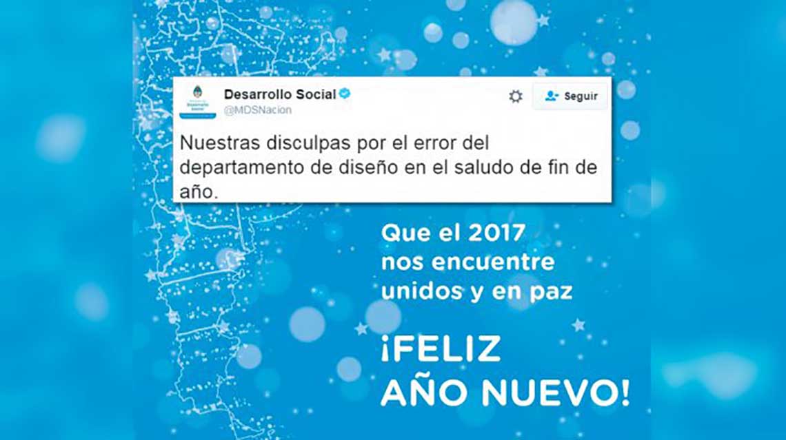 Desarrollo Social excluy&oacute; "por error de dise&ntilde;o" a Malvinas del mapa argentino