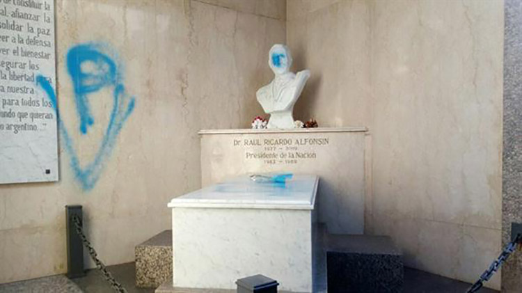 Repudio por acto de vandalismo