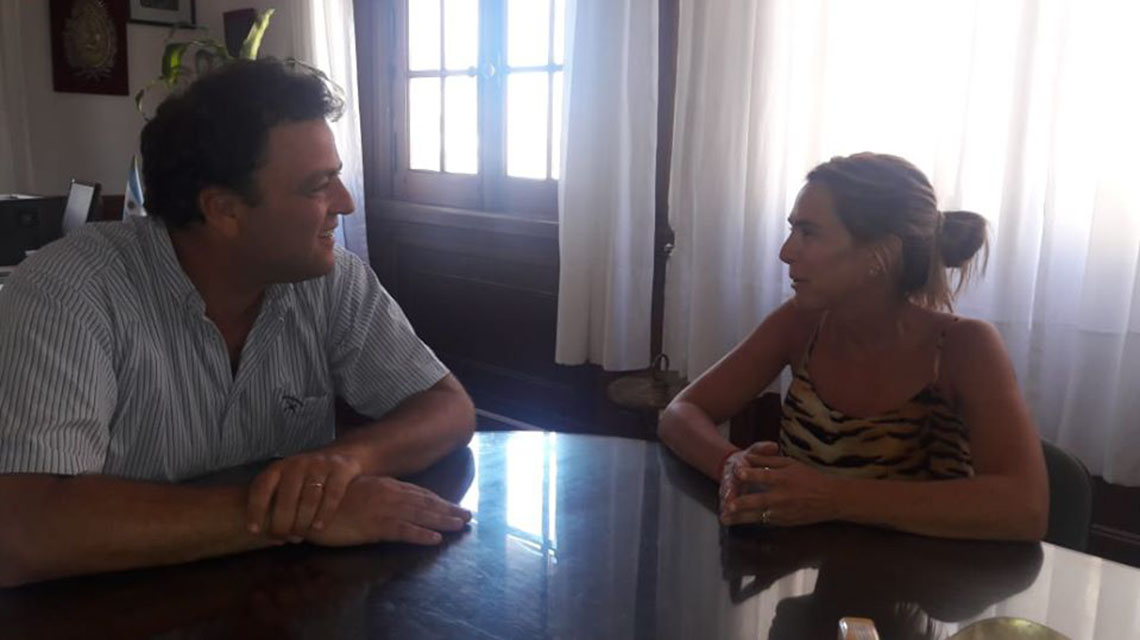 Visita de senadora