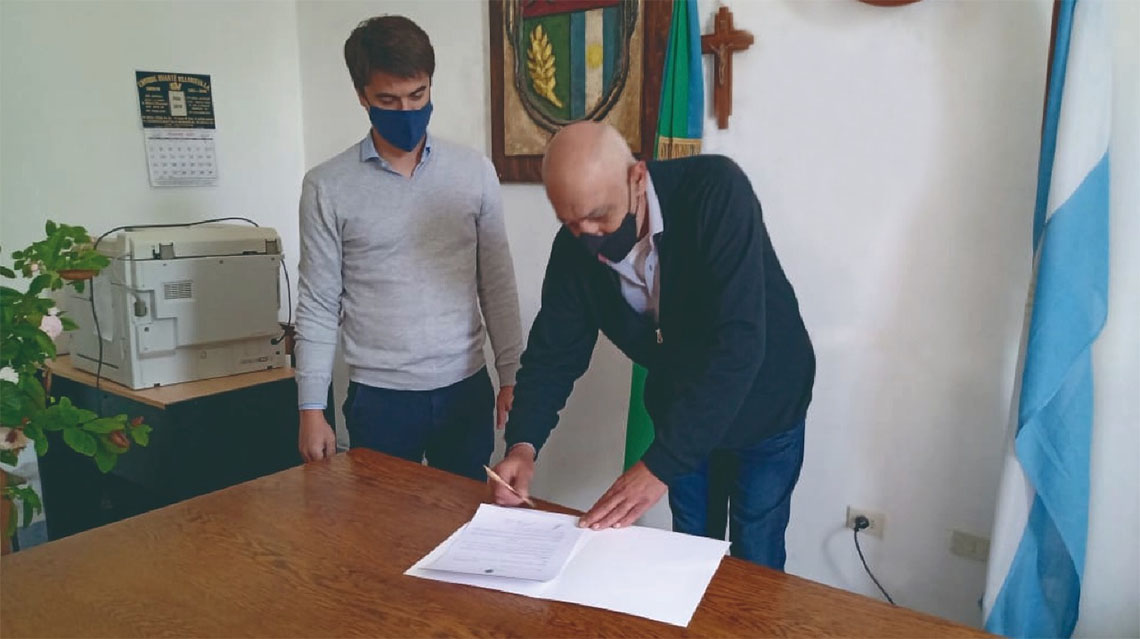 Fue puesto en funciones el nuevo delegado municipal de Quiroga